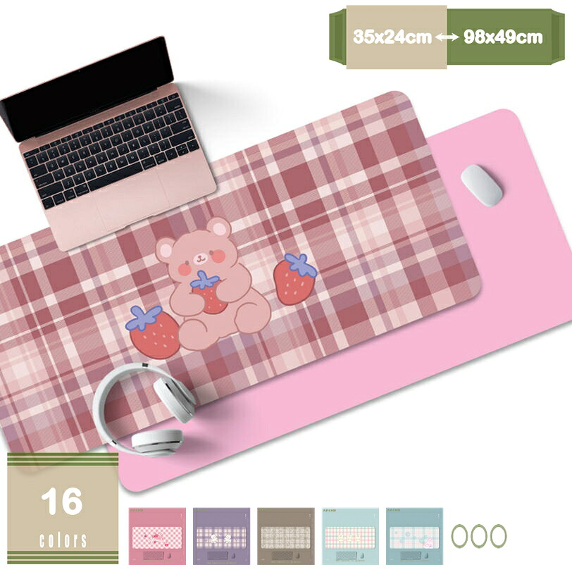 マウスパッド 一体型 大型 キーボード ゲーミングマウスパッド マウス デスクマット 大きい 滑り止め デザイン性 おしゃれ 防水 在宅ワーク 自宅 テレワーク オフィス PUレザー プリント柄 mysco 6,380円