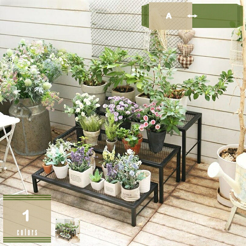 2000円OFFクーポン 植木鉢スタンド 3個セット プランターラック 園芸 ガーデニング 庭 植物 花 ベランダ オシャレ 可愛い インテリア 植木鉢ポット 観葉植物 鉄製 植木鉢置き 室内 ガーデンラック 屋外室内 丈夫 玄関置き 組み立てが簡単 mysco｜まいすこ　店