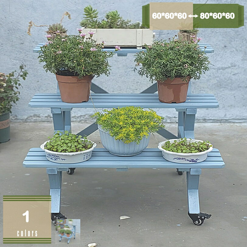 フラワースタンド3段 木製フラワースタンド ガーデニング 花台 植木鉢 鉢置き フラワーラック 棚 園芸ラック ガーデンラック タンド フラワー スタンド 屋外 屋内 庭 玄関 ベランダ シンプル mysco