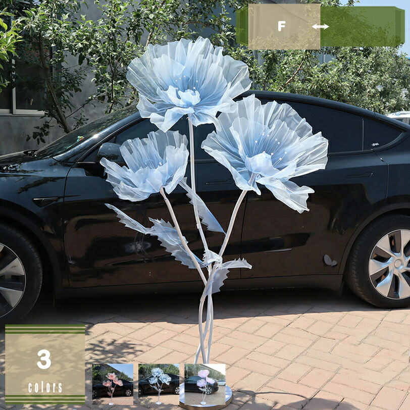 1000円OFFクーポン 造花 大型 バラ 背景花 手作り シルクフラワー フェイクフラワー 結婚式 装飾 ジャンボ イベント サロン カフェ 店舗ディスプレイ アートフラワー フォトスポット 仮装飾 巨大造花 フェイクグリーン mysco