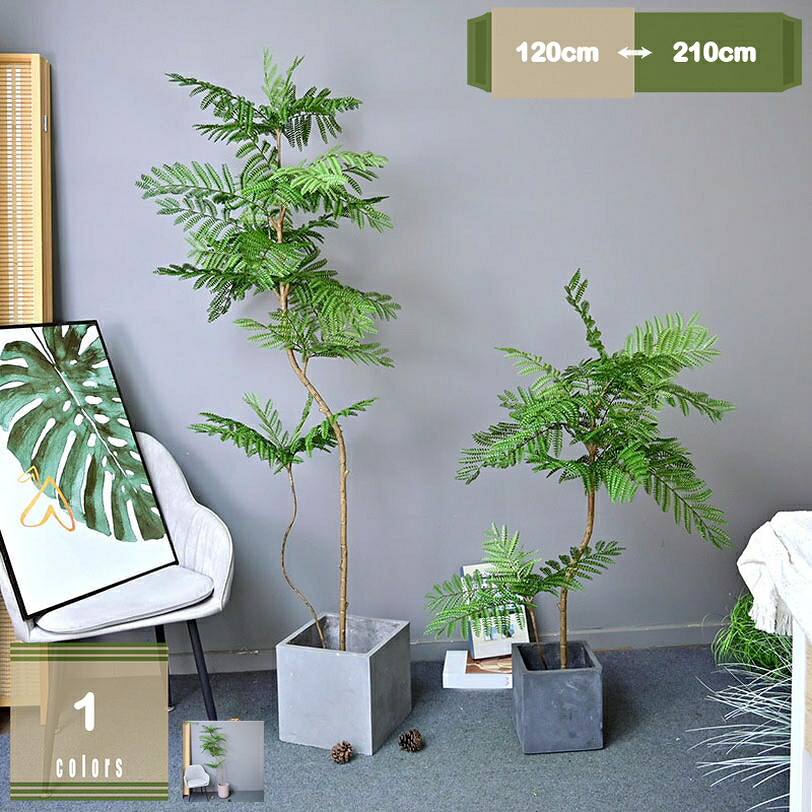 1000円OFFクーポン 常緑樹 ジャカランダ インテリアグリーン 造花 観葉植物 フェイクグリーン 人工観葉植物 お世話不要 おしゃれ インテリア 結婚式 宴会 花園 ベランダ オフィス キッチン ホームデコレーション 新築祝い 母の日 父の日 鉢植え お手入れ不要 mysco｜まいすこ　店