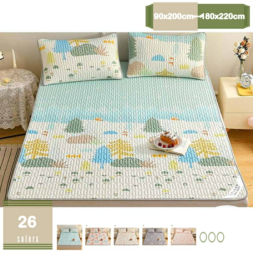 1000円OFFクーポン マットレスカバー 四季用 かわいい 柄 長持ち 可愛い ベッドスカート 四季兼用 通気性 肌に優しい 簡単フィット 洗える 高通気性 春・夏・秋向き 雰囲気アップ ベッドカバー 冷感マット ベッドパッド 涼しいシーツ 寝心地 通年使える mysco｜まいすこ　店