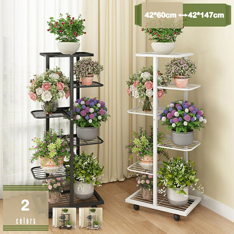500円OFFクーポン プランタースタンド 園芸ラック 盆栽スタンド 植物棚 飾り台 シンプル おしゃれ 花台 花置き棚 鉢植え置き キャスター付き 鉢スタンド 飾り 多肉植物 プランター台 植木鉢 花棚 植物スタンド 収納ラック ガーデニング雑貨 玄関 室内 屋外 ベランダ