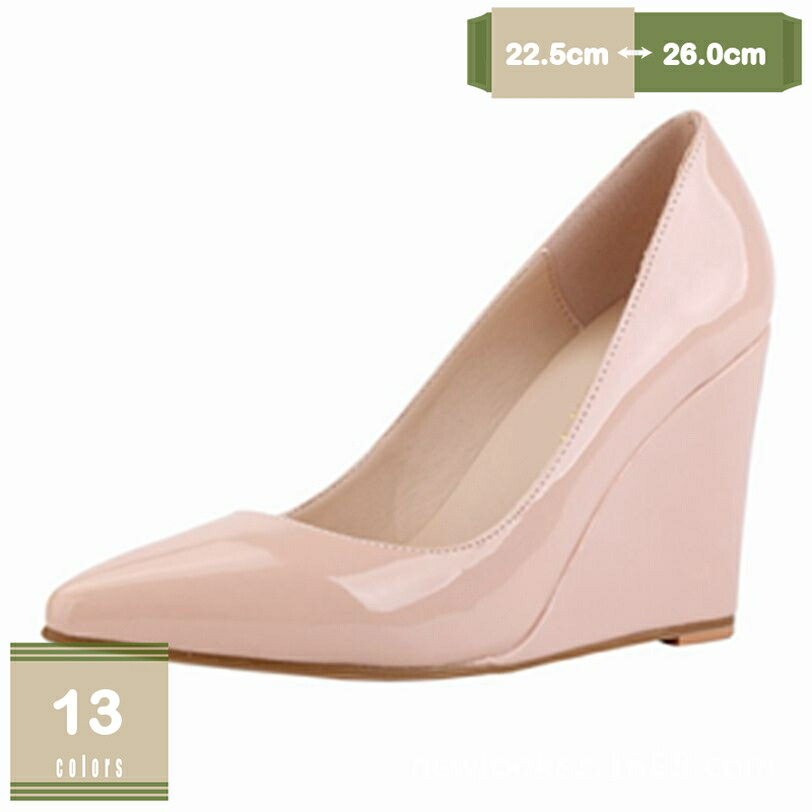 500円OFFクーポン パンプス ウェッジソール とんがり 低反発クッション パンプス ミドルヒール 歩きやすい パンプス フォーマル ブラック カラーマッチング ポインテッドトゥ パンプス ハイヒール レディース 立ち仕事 入学式 大人 mysco