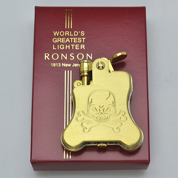 オイルライター 100個限定 当店マイセンオリジナル <br>RONSON ロンソン バンジョー スカル ドクロ <br>R01-2016 oil lighter【送料無料】
