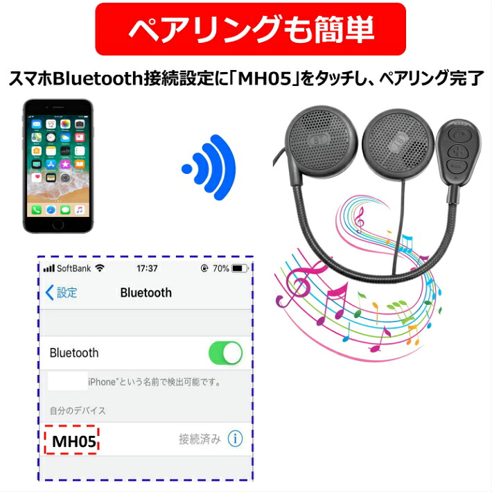 楽天市場 2020 最新版 薄型 バイクイヤホン バイク インカム ヘルメット用 ヘッドセット ヘッドフォン Bluetooth ブルートゥース ワイヤレス イヤホン スピーカー マイク ハンズフリー 超薄 高音質 自動電話応答 オートバイ 日本語説明書 取付ガイド 一年あんしん保証
