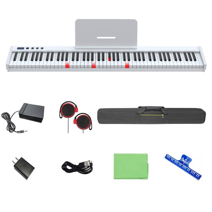 最新の激安 電子ピアノ 88鍵 MIDI Bluetooth機能 3本ペダル 1236