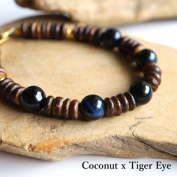 木製ビーズブレスレット ダークブラウン 秋色ブラウン ウッドビーズのブレスレット ブレスレット