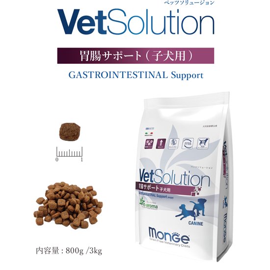 モンジュ ベッツソリューション 胃の腑受け支える犬ころ用3kg（犬用治療薬食 ドッグフード 素っ気ないボンネット Monge VetSolultion）