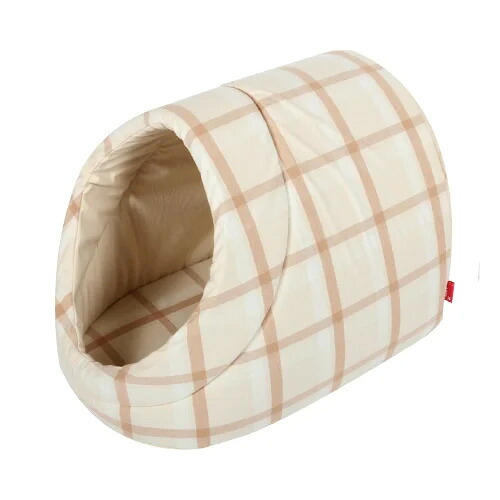 appy アッピィ 春夏多色チェック ドーム型ベッド L 犬猫用 オーガニックコットン|MyStyleペットストア