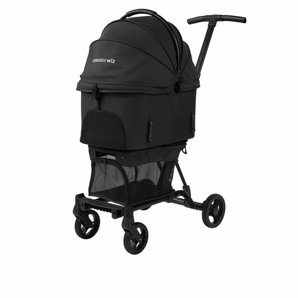 AirBuggy フレーム黒と犬用のバスケット MULTI BASKET - AIRBUGGY FOR PET | ペットカートのエアバギー