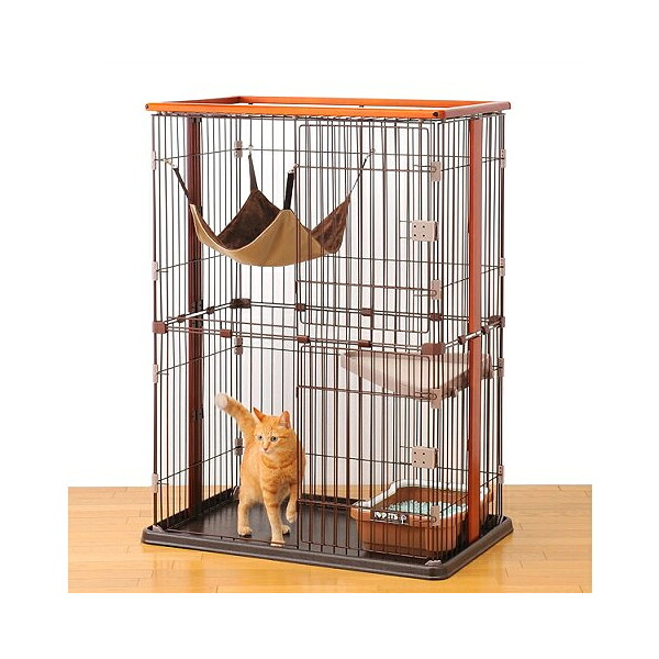 ボンビ ウッドワンサークル キャット2段タイプ