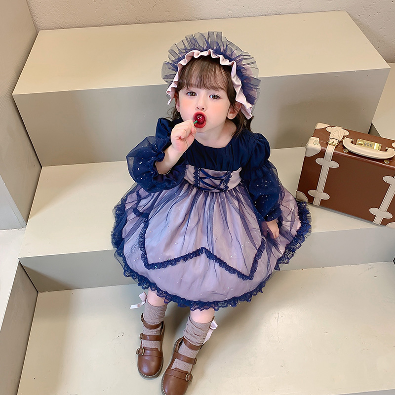 ワンピース 子供 ロリータ キッズ 長袖 メイド ロリータ服 女の子 洋服 秋冬 七五三 コスプレ 子どもドレス クリスマス ゴスロリ Lolita 90 100 110 1 130 Fitzfishponds Com