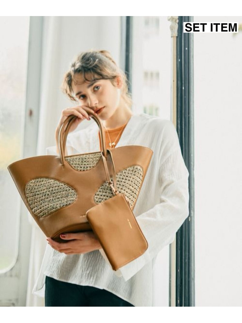 【LE VERNIS】ハンドルトート mysty woman ミスティウーマン バッグ トートバッグ ブラウン【送料無料】[ Fashion]