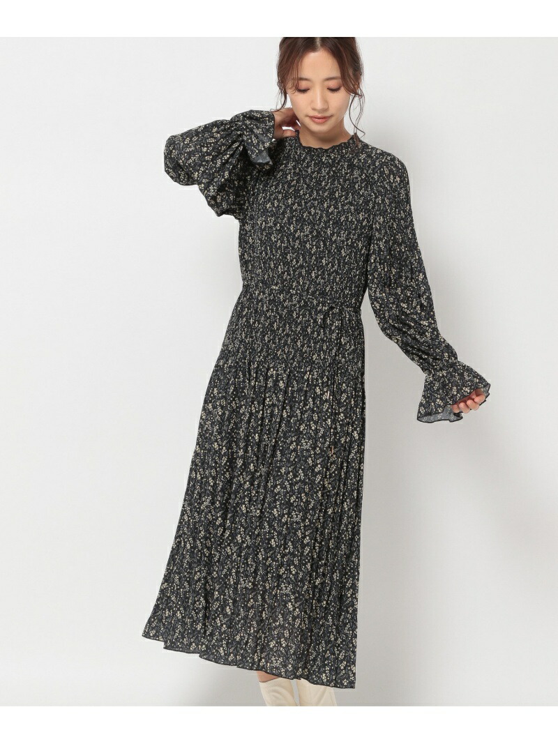 W マイクロプリーツコバナop Mysty Woman ミスティウーマン ローブ 長袖ワンピース 白色 黒奴 ブルー 送料無料 Rakuten Fashion Musiciantuts Com