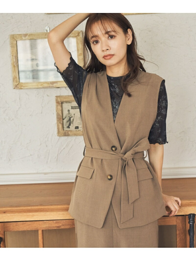 W ウエストマークジレtops ミスティウーマン コート Woman Mysty