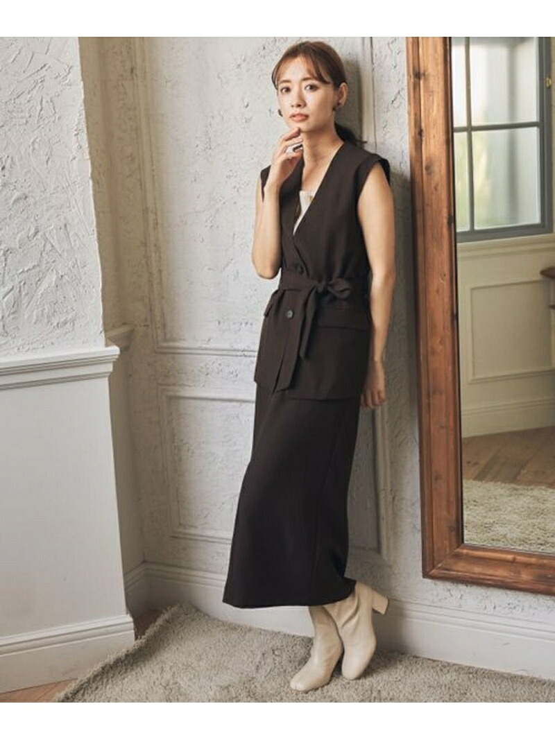 W ウエストマークジレtops ミスティウーマン コート Woman Mysty
