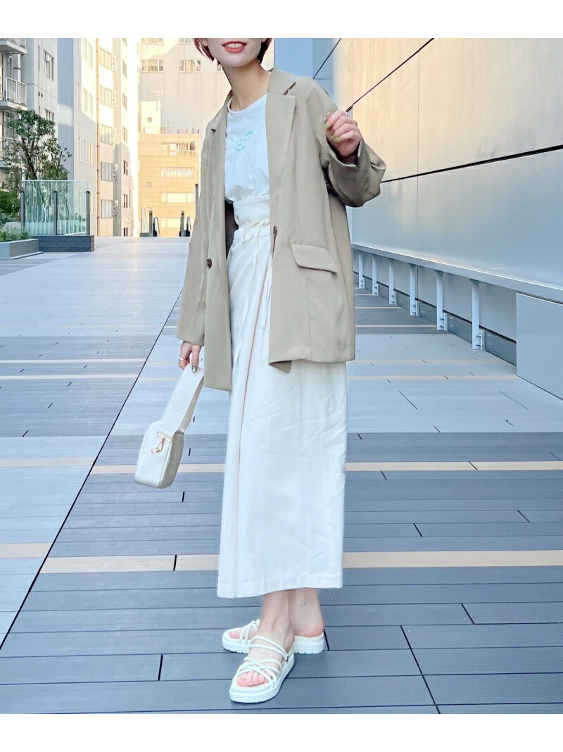 W Wボタンテーラードjk ミスティウーマン Woman Mysty コート ジャケット