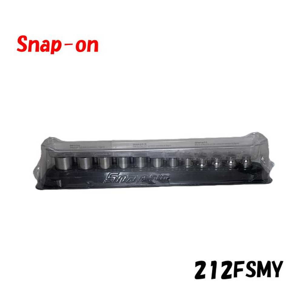 Snap-on スナップオン 3/8 (9.5粍) 12pc シャローソケットセット/粍手合い 6尖んがり 仕掛ける  112FSMY