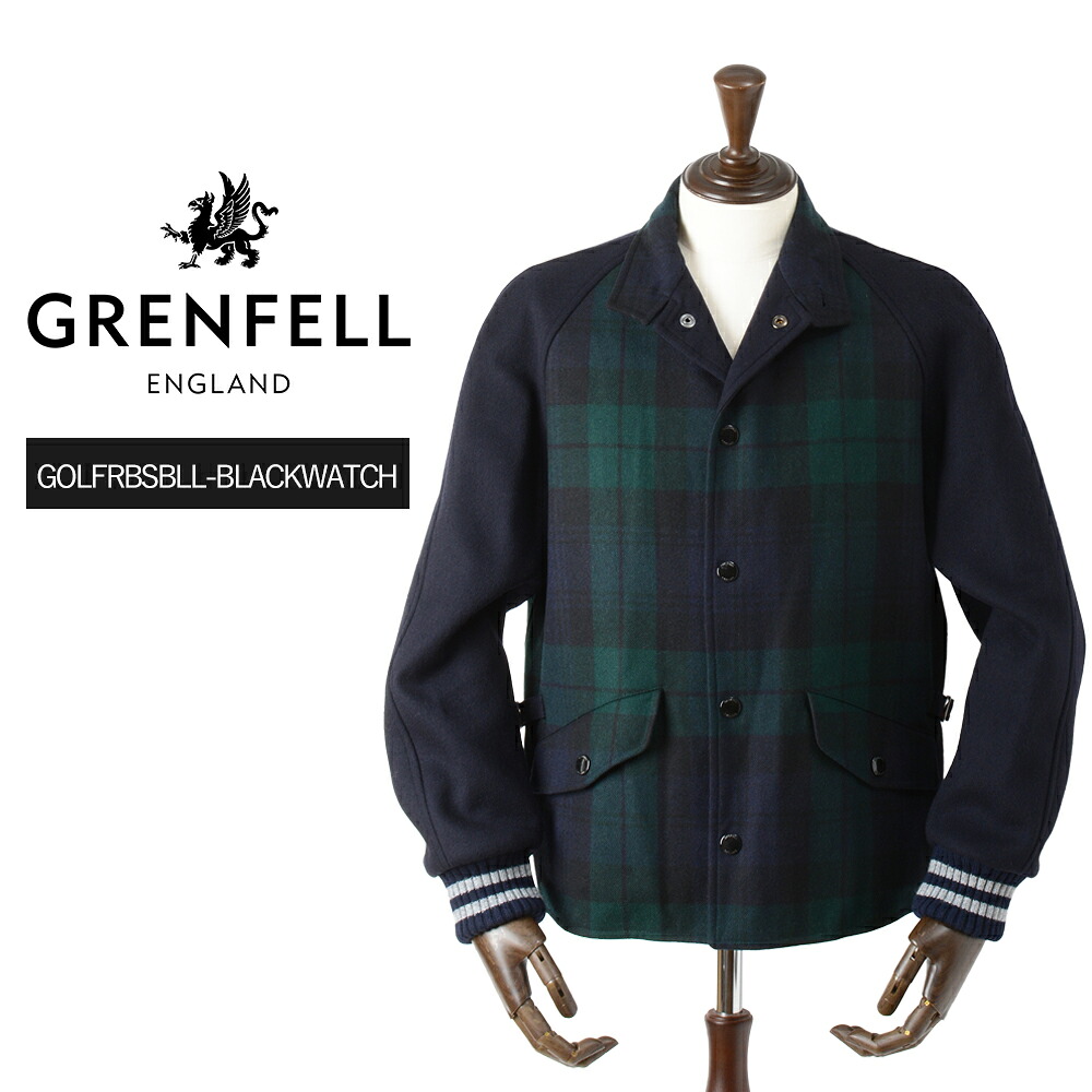 【40%OFF/定価105,600円】グレンフェル 新品 ベースボール ブルゾン GOLFRBSBLL-BLACKWATCH 38 国内正規品 英国製 GOLFERBASEBALL #f10009 GF38|myu clothing 店