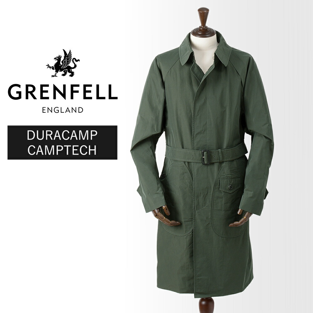 【40%OFF/定価151,800円】グレンフェル 新品 コート DURACAMP-CAMPTECH 38 グリーン 国内正規品 英国製 GRENFELL CAMPBELL #f10054 GF38｜myu clothing 店