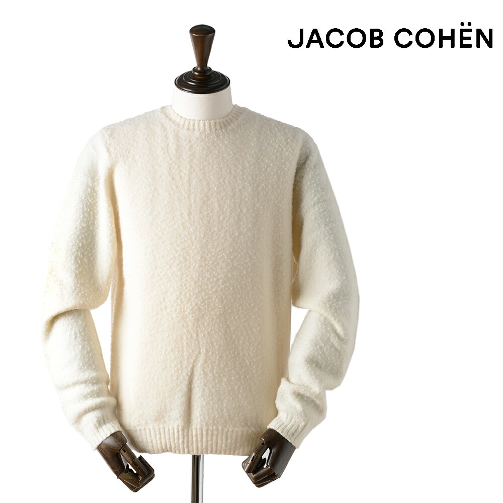 【50%OFF】ヤコブコーエン ウールカシミヤニット USG0410-X1459 L 白いこと 国内定まり品 イタリア製 Jacob Cohen #f15027 YKL