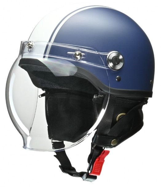 CR-760 バブルシールド付ハーフヘルメット マットネイビー/ホワイト