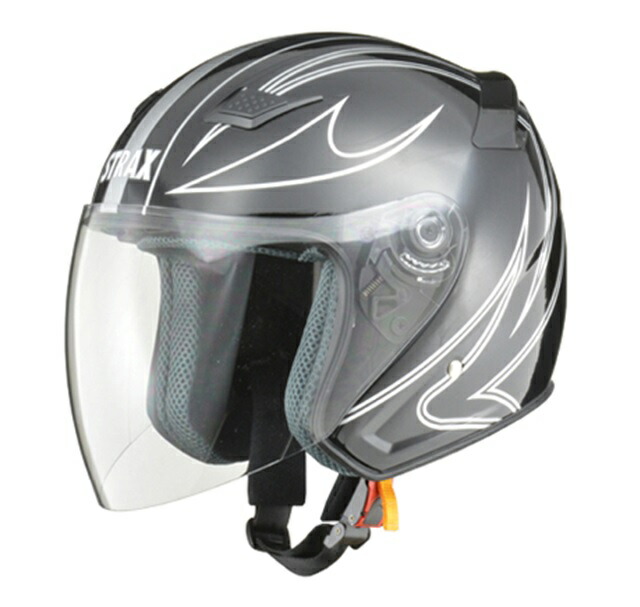 STRAX　SJ-9　ジェットヘルメット ブラック