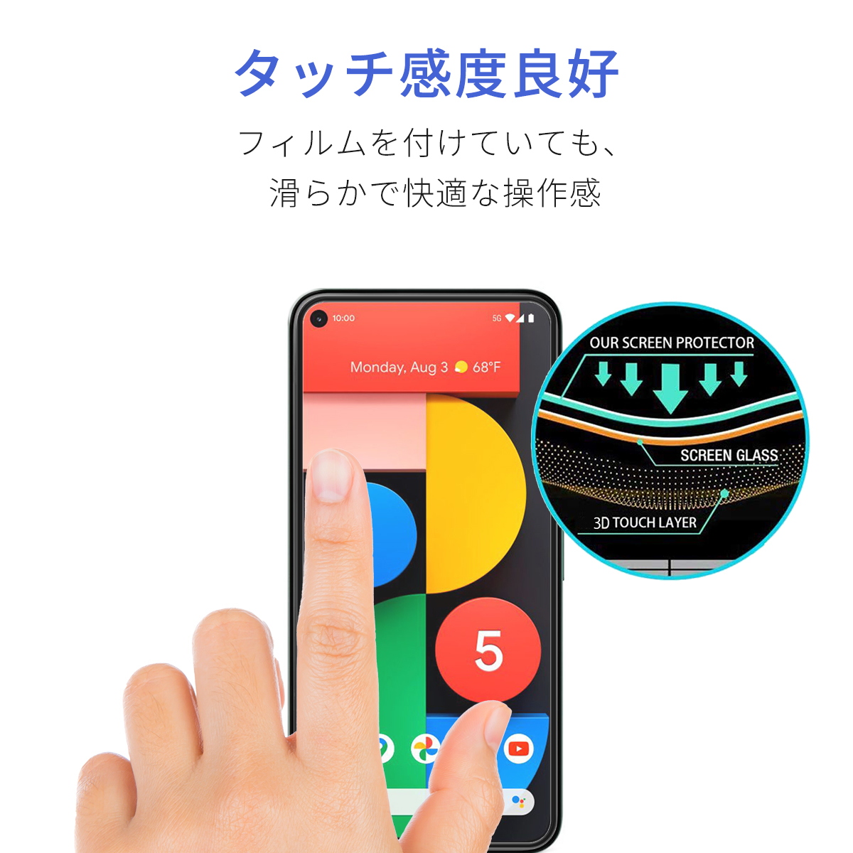 楽天市場 Google Pixel 5 ガラスフィルム スマホ 保護 フィルム ピクセル 指紋 防止 傷防止 液晶 画面 滑らか 2 5d Glass 感度良好 耐衝撃 9h 強化 黒 Black 母の日 早割 花以外 実用的 My Way Smart 楽天市場店