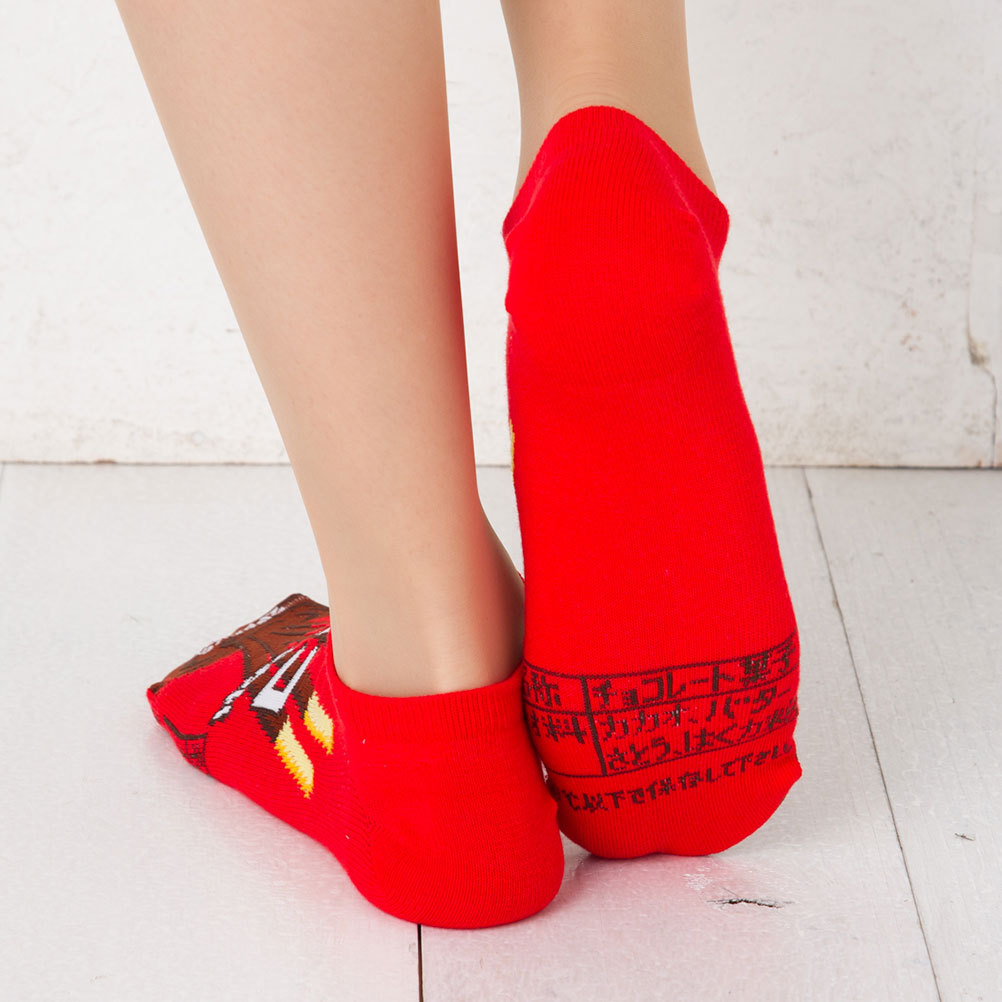 楽天市場 おもしろソックス チョコレート菓子柄 22 25cm 日本製 スニーカー丈 くるぶし丈 靴下 レディース レッグウェア専門店 美足花舞