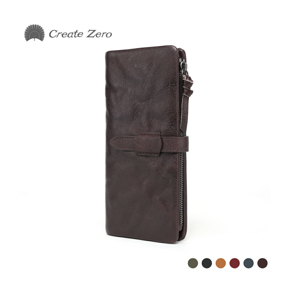 札入れ長財布　ウェーブ　牛革型押し 札入れ長財布 ウェーブ 牛革型押し