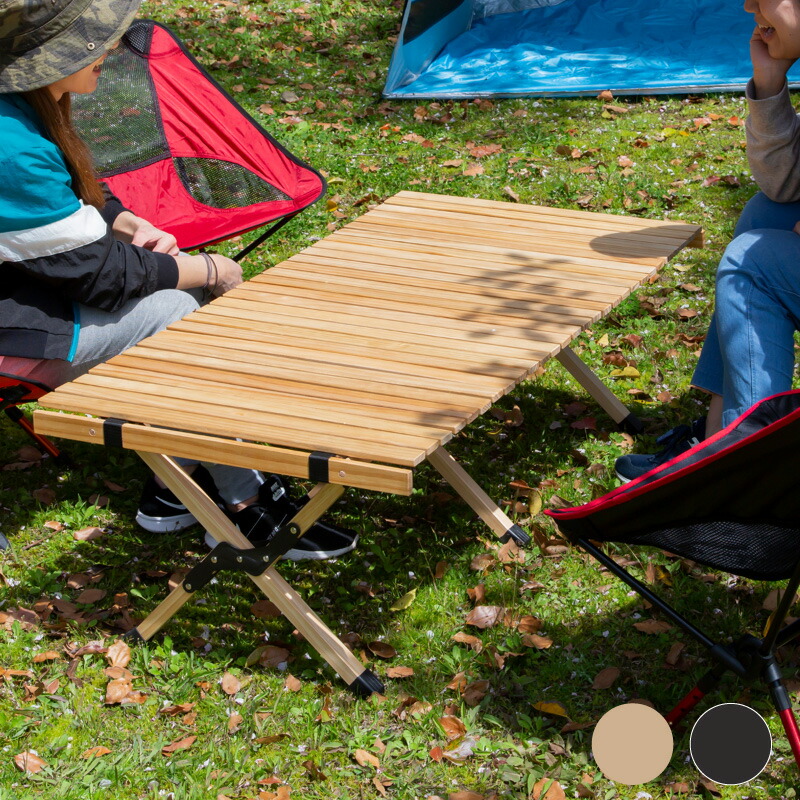 ウッド ロール トップ テーブル 収納ケース付 キャンプ 折り畳み アウトドア Amazon.co.jp: Campwild アウトドアテーブル ウッドロールトップ
