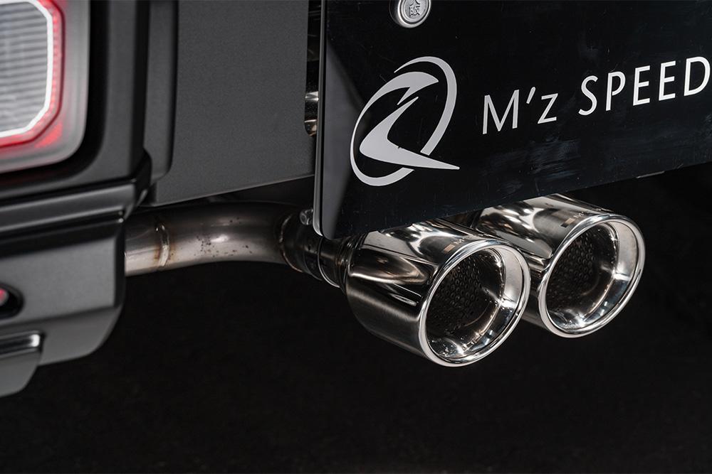 [スズキ JB74W JC74W ジムニーシエラ ノマド]クロスライン エキゾーストシステム 2本出し【MZ98】エムズスピード M'z SPEED mzspeed 外装パーツ カスタム エアロパーツ ボディキット ドレスアップ マフラー