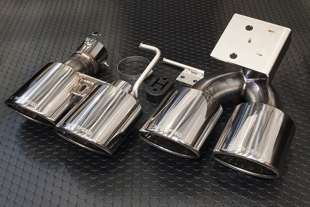 [トヨタ 70系 カムリハイブリッド]プルシアンブルー エキゾーストカッター 4本出し【MZ84】エムズスピード M'z SPEED mzspeed 外装パーツ カスタム エアロパーツ ボディキット ドレスアップ マフラーカッター