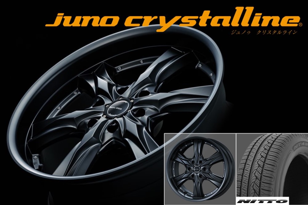 【タイヤホイール 4本セット】トヨタ 150系ランドクルーザープラド用 20インチ [ジュノゥ クリスタルライン+NITTO or TOYO] 265/50R20 エムズスピード M'z SPEED mzspeed ニットー トーヨー オープンカントリー マットブラック｜エムズスピード公式EC　店