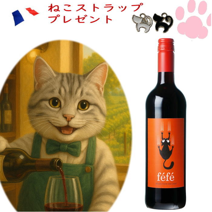 楽天市場】ガタオ 赤ワイン 猫 ネコワイン ねこラベル 猫ワイン