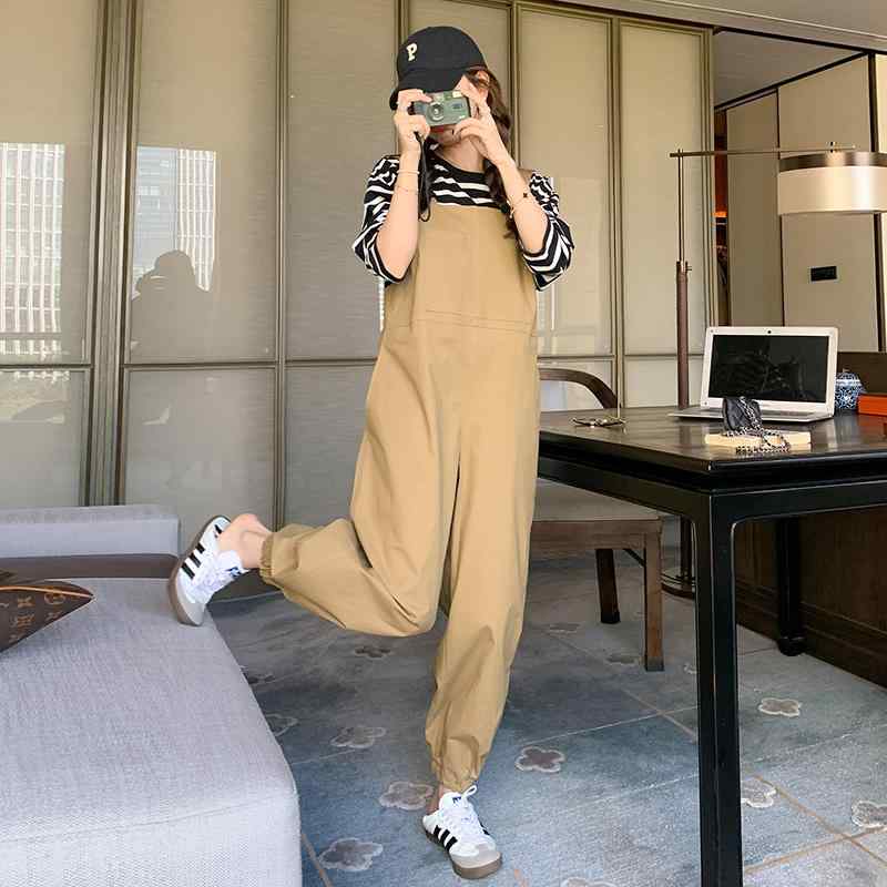 カジュアル サロペット 3色 ユニセックス オーバーサイズ 韓国 Amazon | [Bestmood]サロペットパンツ レディース 韓国 ロング