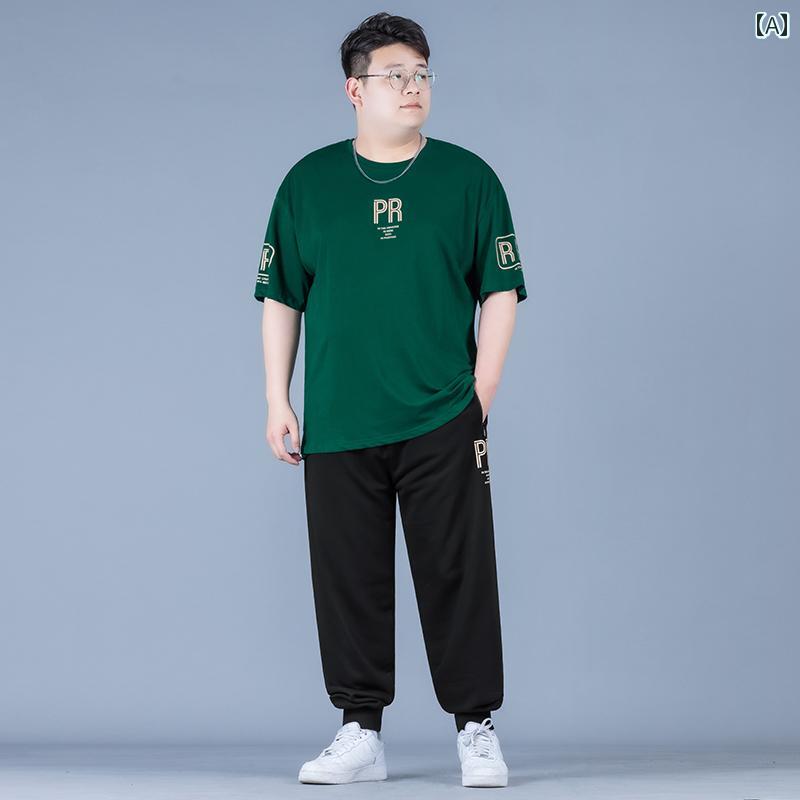 セットアップ メンズ 上下仕掛ける 流行り物 途轍も無い大いさ 春夏 半袖 ティーシャツ 心地好い 運動競技 青色 赤いこと 黒いこと スーツ・セットアップ-メンズファッション-スーツ
