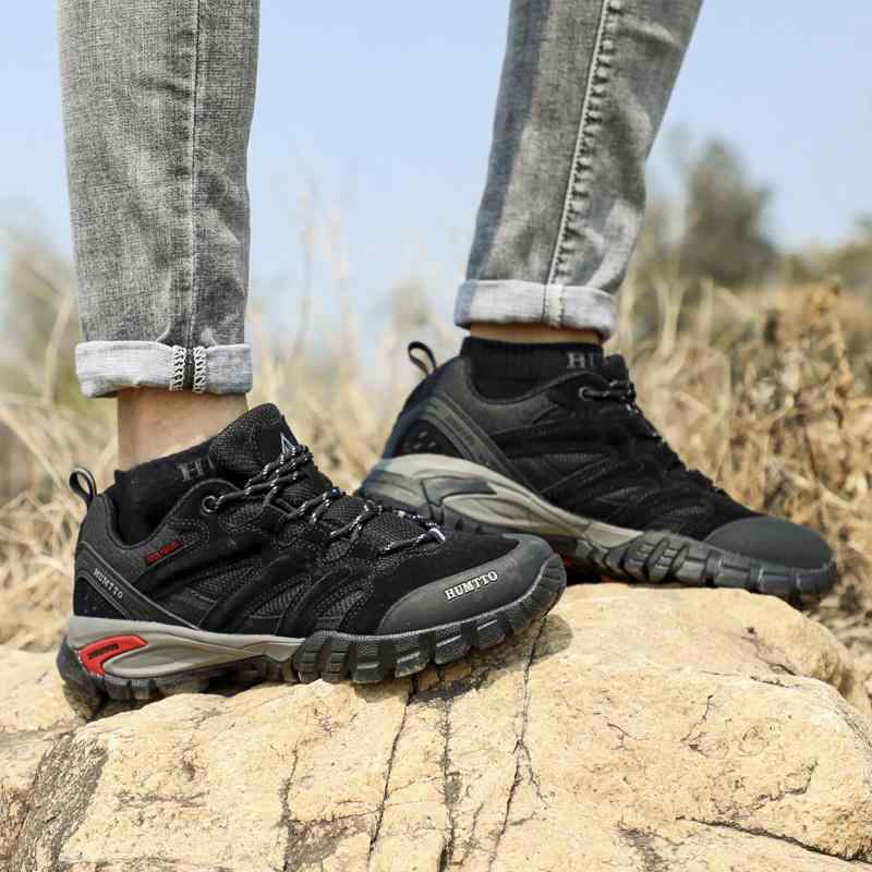 トレッキングシューズ メンズ 登山靴 スニーカー アウトドア ハイキング 秋冬 防水 滑り止め 耐摩耗 スポーツ ブラック カーキ ブラウン|モズラボ