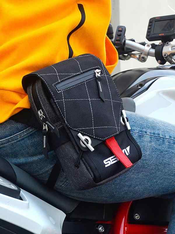 レッグバッグ バイク ウエストポーチ アウトドア スポーツ ファッション コンパクト 防水 耐摩耗 ブラック|モズラボ