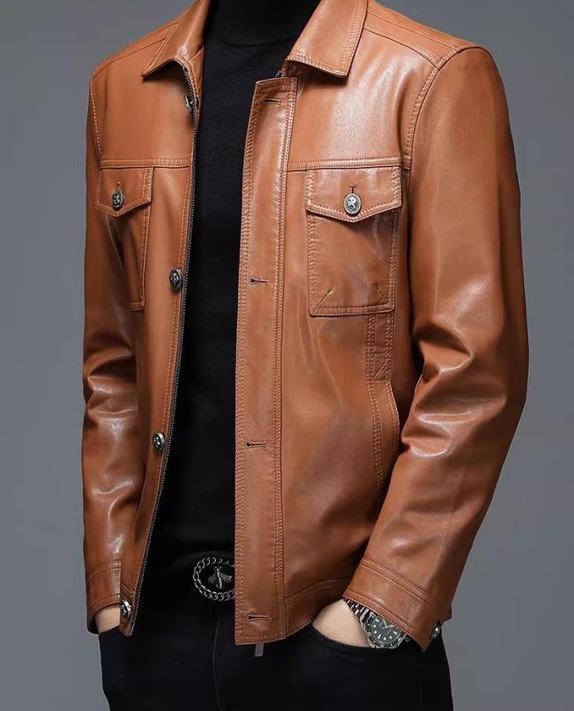 人気上昇中 防寒良品 本革 牛革 レザー ジャケット フライトジャケット ライダースジャケット 革ジャン スリムフィット 冬定番 高級感溢れる 本革 羊革 レザージャケット 男性用