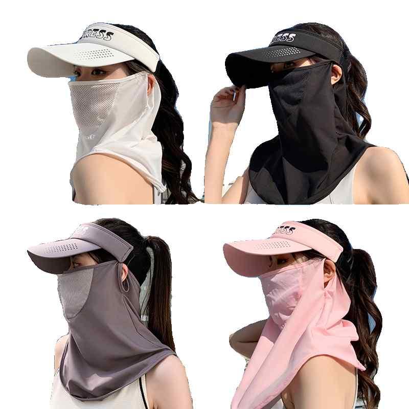 【楽天市場】サンバイザー フェイスマスク セット ゴルフ スポーツ ガーデニング レディース アウトドア レジャー 日除け 帽子 夏 日焼け