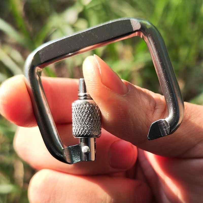 楽天市場】カラビナ キーホルダー おしゃれ スクエア 屋外