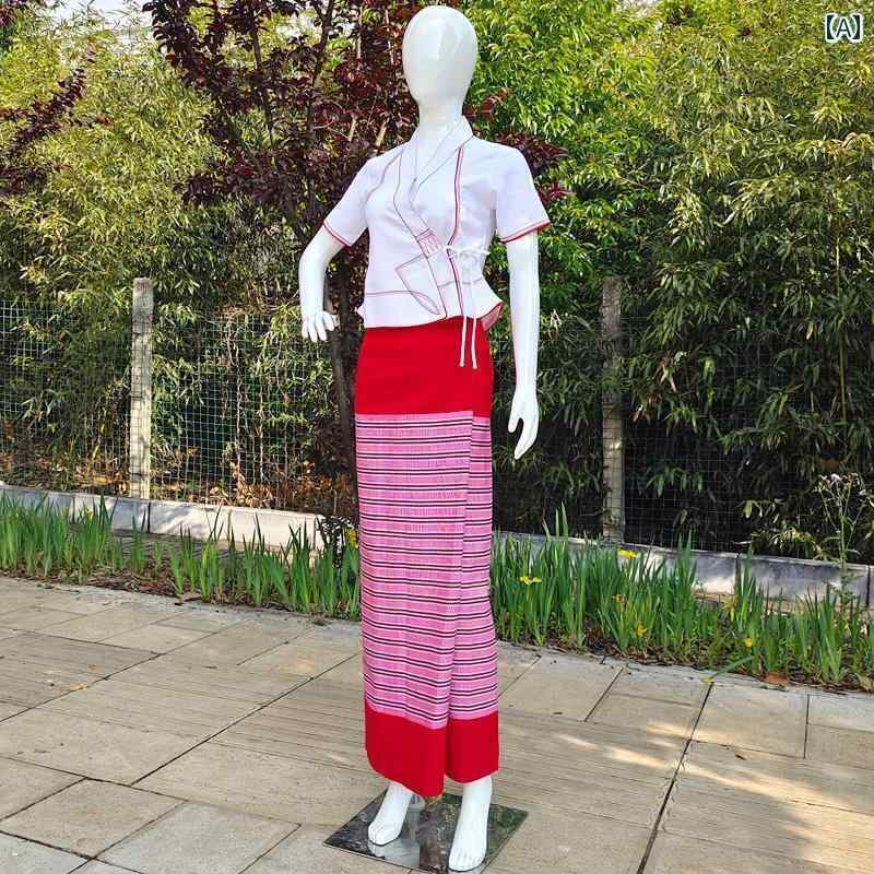 タイ 民族衣装 レディース 大人 伝統 服 春 トップス 長袖 半袖 シャツ 巻き ラップ チューブ スカート マキシ丈 上下 セット 舞台 ステージ 演出 写真 撮影 エスニック アジアン マッサージ エステ ユニフォーム ピンク ブラック ブルー 6,315円