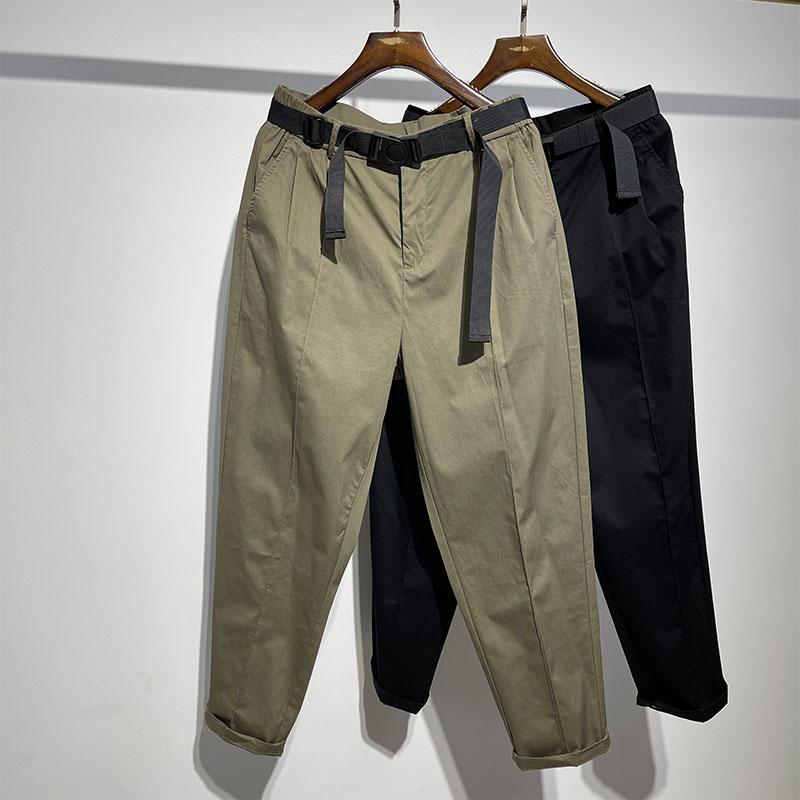 メンズ ファッション 春秋 ダークスタイル シンプル ゆったり 薄手 パンツ アンクル タイ オーバー オール 万能 九分丈パンツ 6,447円