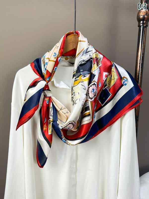スカーフ ショール 上品 正方形 レディース 女性 ファッション 装飾 紫外線対策 母の日 贈り物 スクエア オールシーズン ハイエンド 春秋 アメリカ おしゃれ