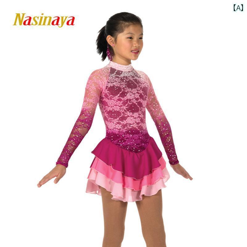 フィギュアスケート ウェア 新体操 レオタード ダンス パフォーマンス ステージ 競技 衣装 レディース 子供 大人 小さいサイズ 大きいサイズ ラインストーン