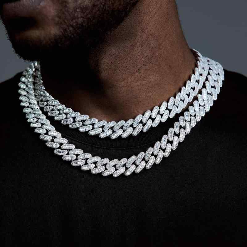 首飾り HIP HOP 宝飾品 ユニ一発やる 亜米利加 御居処跳ねる 15粍 キュービックジルコニア キューバ共和国 チェーン店 お坊っちゃん うしろ帯 好一対 盛りだくさん 宝飾品