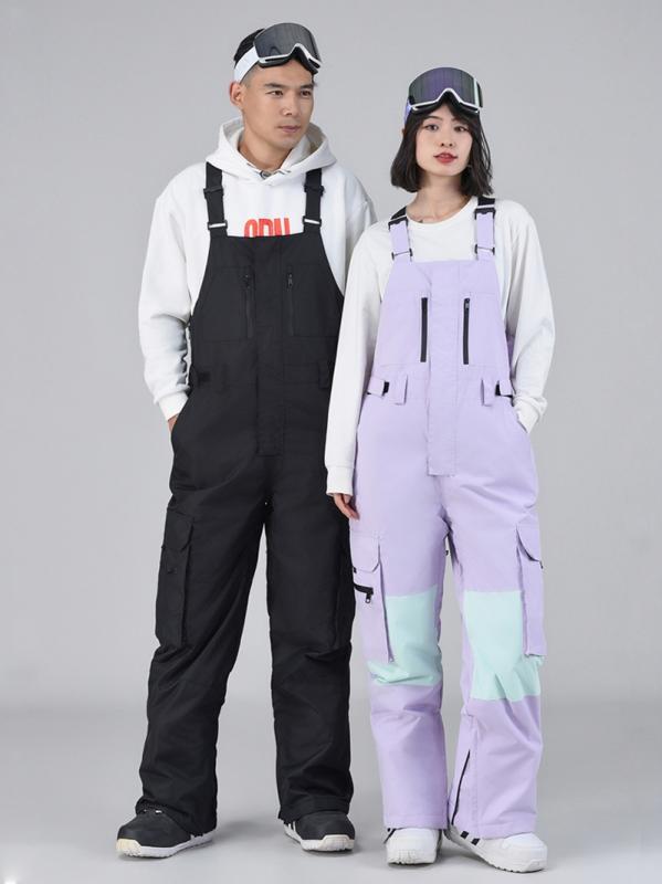 スノボー ファッション ウィンター用品 スポーツウェア 冬用 ワンピース スキー パンツ メンズ レディース 屋外 防風 防水 暖かい カップル スノーボード 耐摩耗 オーバーオール ユニセックス