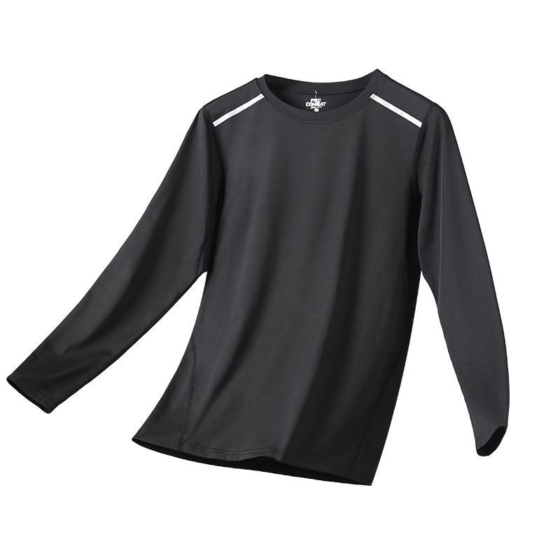 速乾 Tシャツ メンズ スポーツ 長袖 トップス ランニング フィットネス バスケットボール ウェア 秋冬 スポーツ シューティング トレーニング ゆったり ラウンドネック 通気性 ベルベット 保温 男性